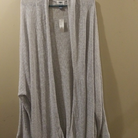 Old Navy Sweaters - Women's Plus Size XXL Pale Gray Cardigan